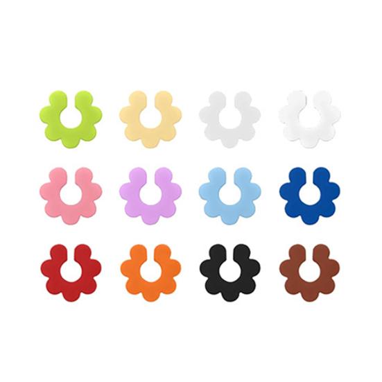 12Pcs Silicone Wine Glass Markers Color Random Wine Glass Identifier Rings Juice Beverage Wine Glass Labels Tags for Parties Receptions Weddings