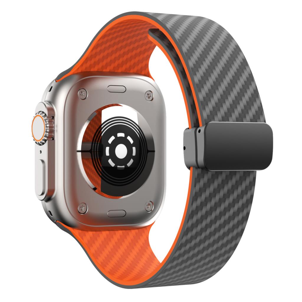 Магнитный ремешок Для ремешков Apple Watch 44 мм 45 мм 41 мм 40 мм 46 мм Силиконовый браслет-петля iWatch series 10 9 8 7 6 SE 3 Ultra 2 49 мм
