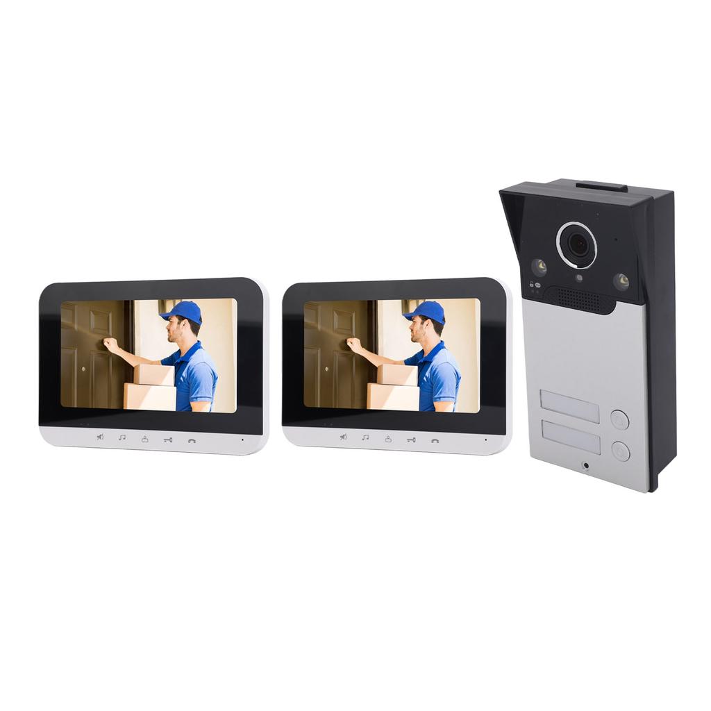 7-дюймовый экран беспроводной видеодомофон система домофона приложение удаленная разблокировка WiFi дверной звонок безопасность