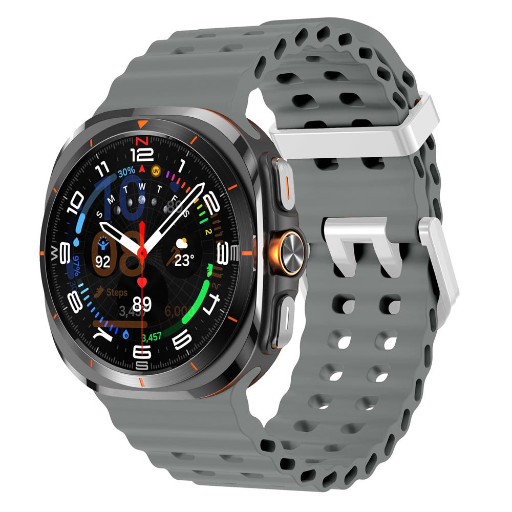 Морской ремешок для Samsung Galaxy Watch ultra Ремешок 47 мм Аксессуары Двухцветный Спортивный силиконовый Браслет Galaxy Watch 7 ultra Ремешки