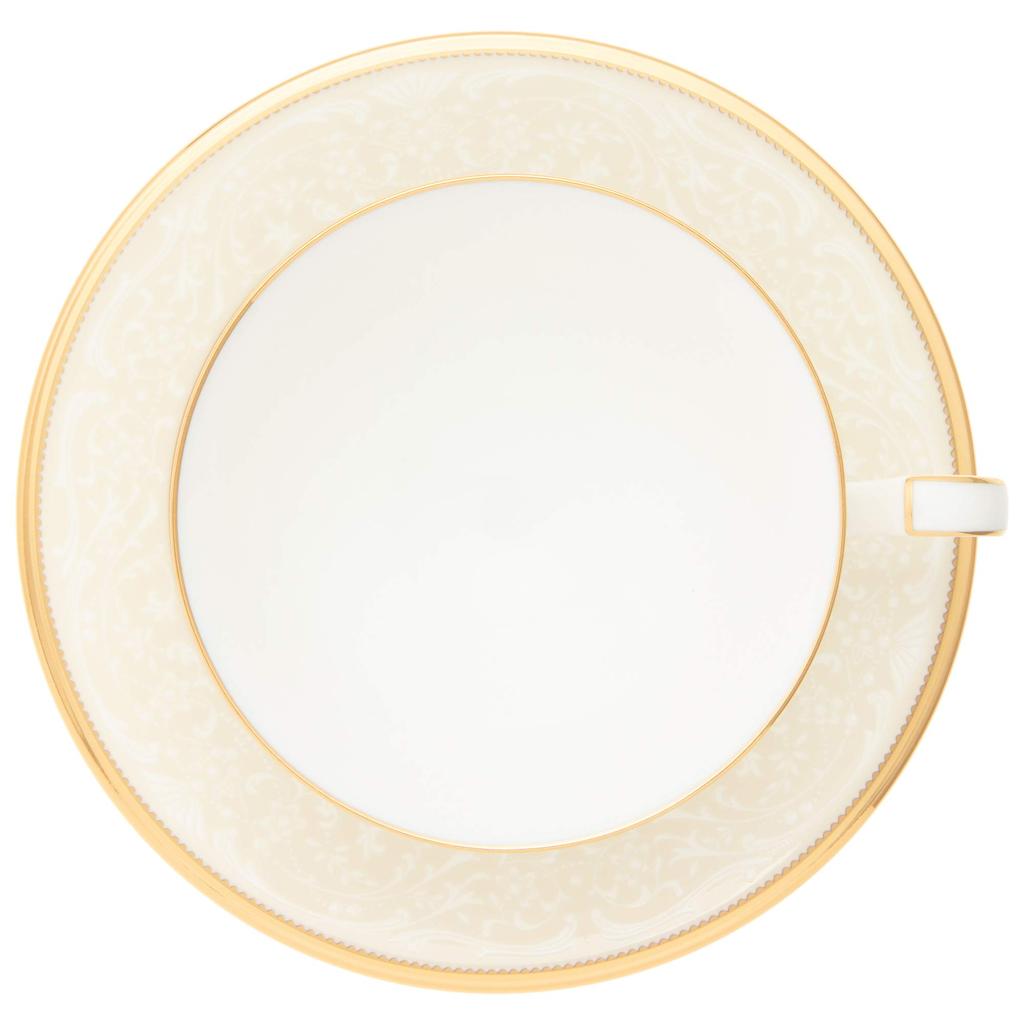 Noritake White Palace Bone China Cup Saucer Set Coffee and 220cc & (Pair) (For Tea) (P59587/4753)