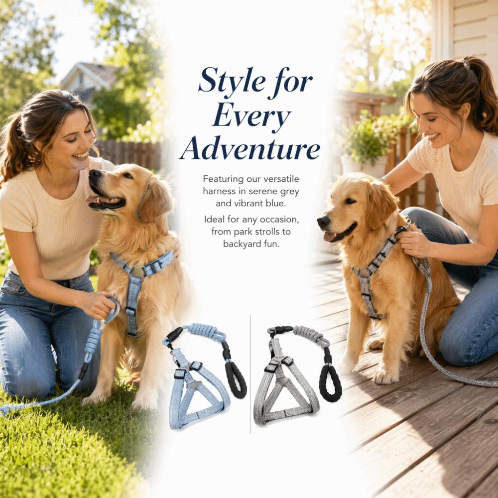 Escape Proof Puppy Harness Adjustable Pet Leash Comfortable Dog Vest Harness Pet Supplies