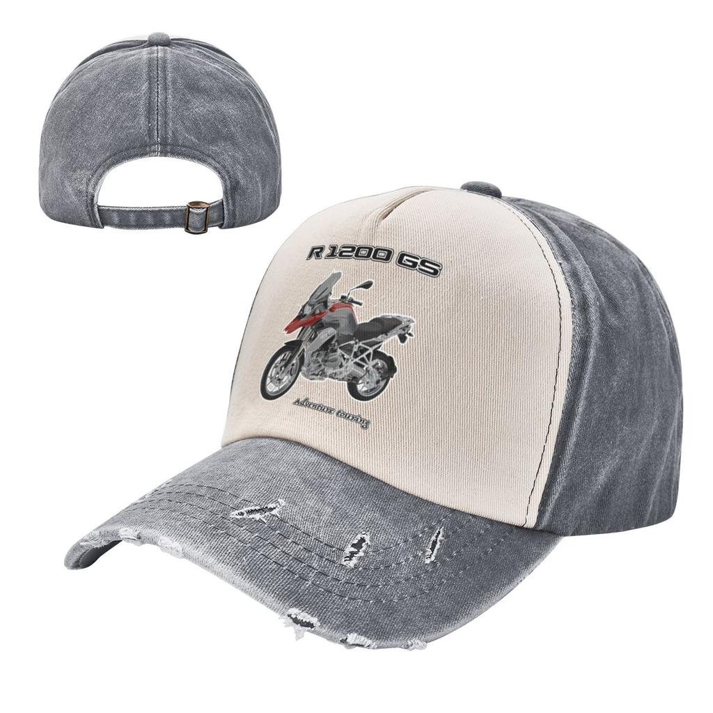 R1200GS Adventure Sport Motorcycles Merch Unisex Baseball Cap R 1200 GS Moto Distressed Washed Caps Hat Casual Soft Headwear