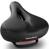 ROCKBROS Bicycle Ultra Low Repulsion Saddle Shock Back Reflective Cross Mountain Mamachari Saddle, Thick, Painless, Cushion, Absorption, Perforated,