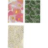 Washi Paper Adhesive Sheet Gold Print 7x10cm 3 Pieces