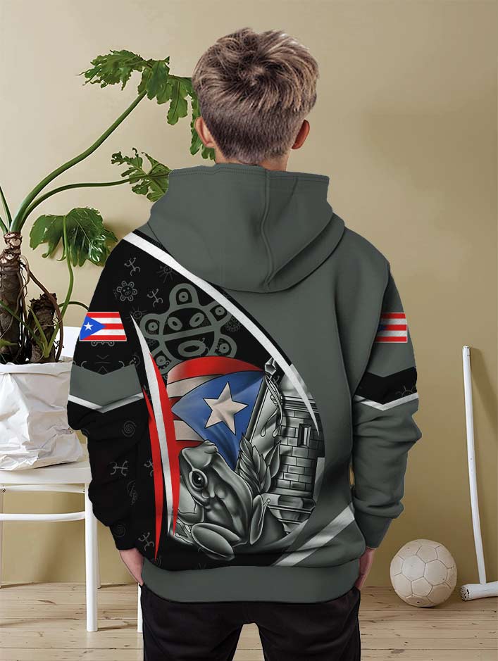 Повседневная толстовка с капюшоном для мальчиков, 3D-принт с изображением лягушки в стиле Харадзюку, спортивный уличный принт, повседневная толстовка с капюшоном для отдыха и путешествий