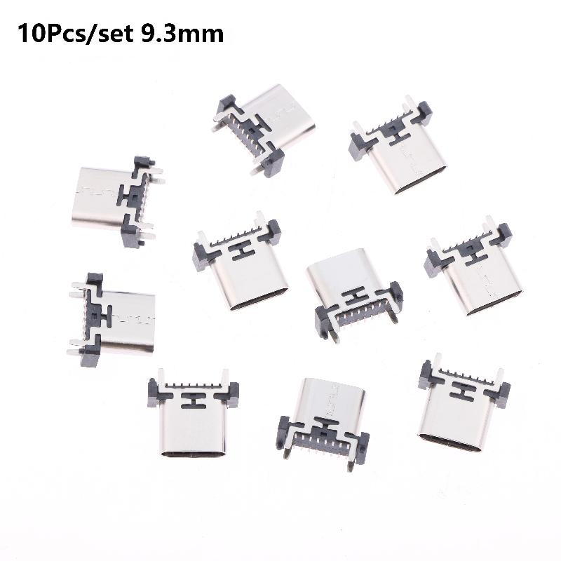 Разъем USB Type C Female 16-контактный, 180 градусов, для промышленных устройств, DIY сборки
