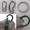 Super Lightweight Key Rings Titanium Alloy KeyRings High Quality Keychains Buckle Man Car Keychain Male Creativity Gift EDC Tool