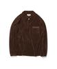 IL TEMPO SELECT SHOP Коричневая футболка оверсайз с воротником и длинным рукавом из махровой ткани