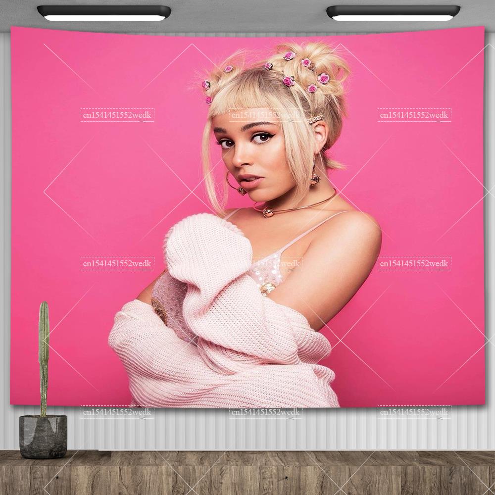 Doja Cat Scarlet Обложка музыкального альбома Плакат Настенный гобелен Хип-хоп Поп Гобелены Эстетическое украшение комнаты Фоновая ткань