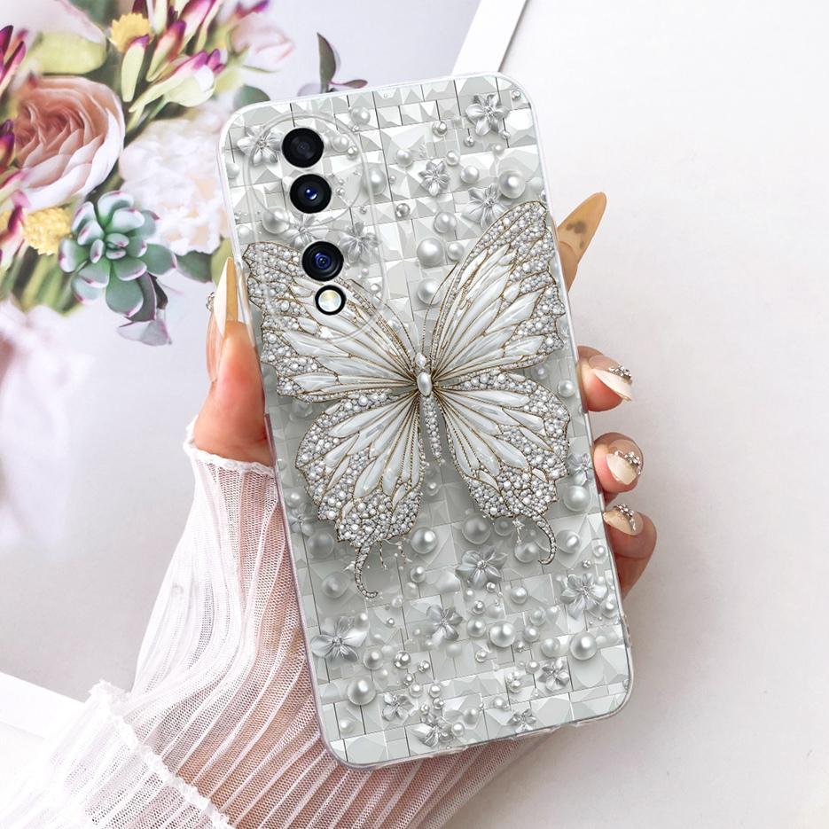 For Honor 70 Pro Plus Case HPB-AN00 New Flowers Butterfly Painted Cover Soft Slim Phone Case For Honor 70 Pro Honor70 Pro+ Shell