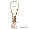 Ювелирные изделия Длинное ожерелье Bohemian Manifesto Ethnic Tribe Lady Retro Rhinestones Fashion Lady Ожерелье