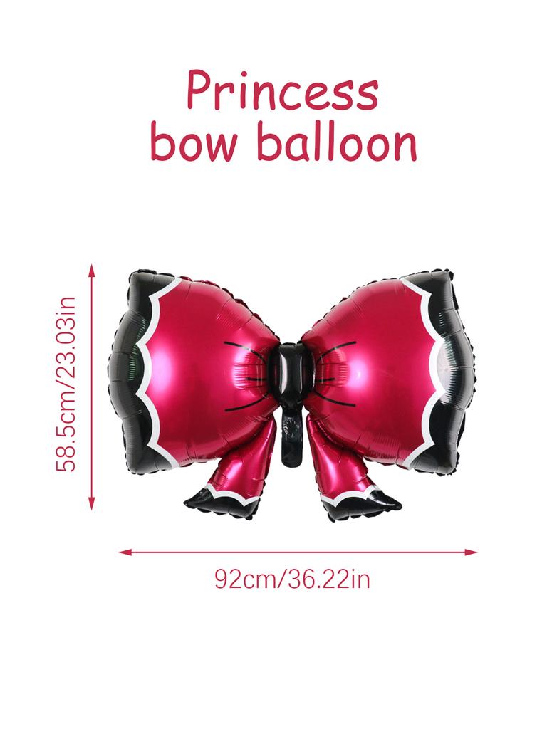 3 шт. розовых шара в форме банта, детский душ, день рождения, украшение вечеринки, годовщина, украшение вечеринки