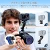 JJC Держатель для камеры и смартфона с горячим башмаком для одновременной съемки на камеру и смартфон в портретной и альбомной ориентации, винтовое крепление, защита от падения, подходит для экшн-камеры GoPro