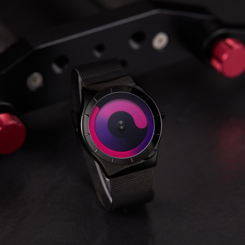 Модные трендовые мужские часы, персонализированный креатив, без стрелок, звездный вихрь, круглый циферблат, кварцевые часы, relojes para hombres