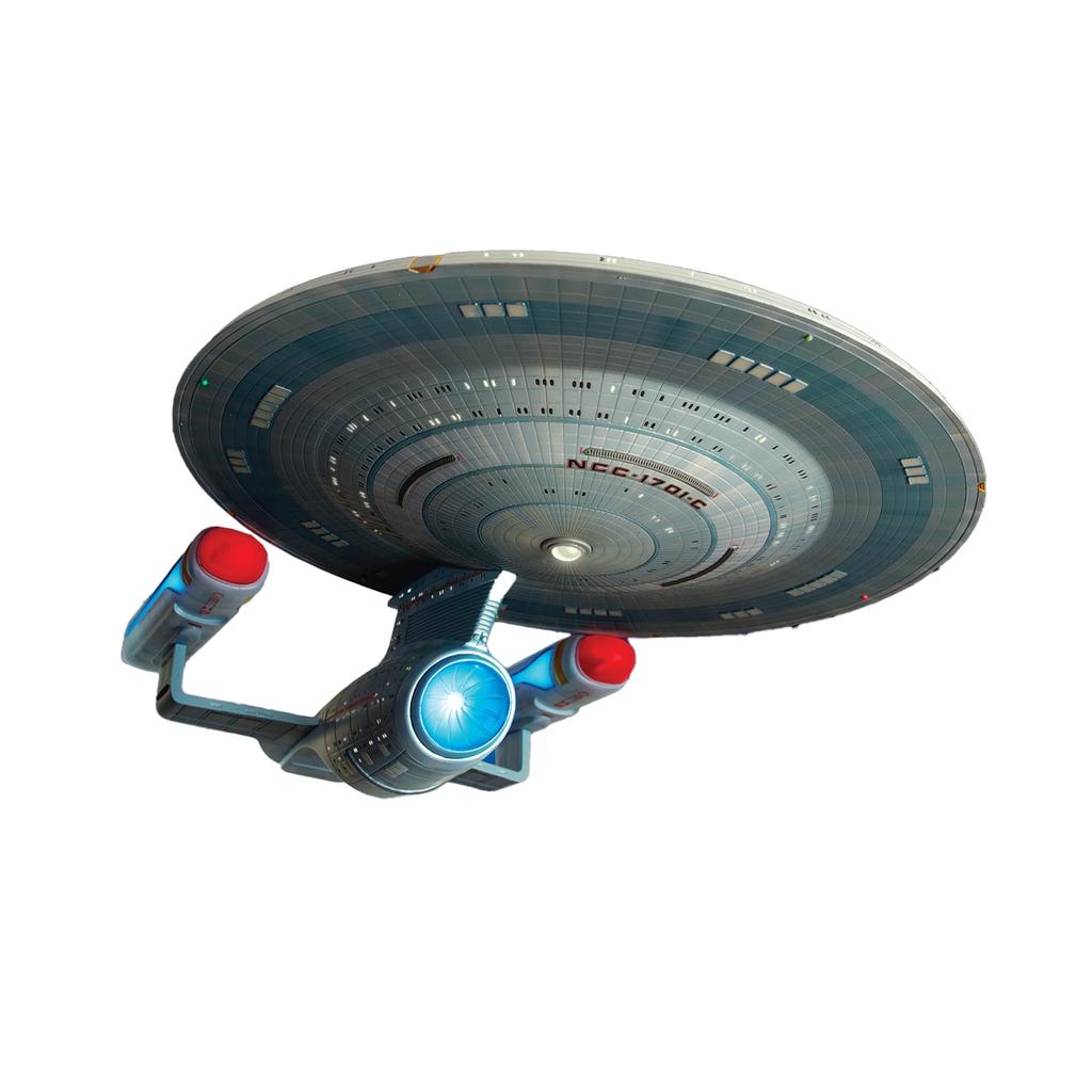 AMT Star Trek Enterprise Scale Plastic Model AMT1332 Molded Color U.S.S. NCC-1701-C 1/1400