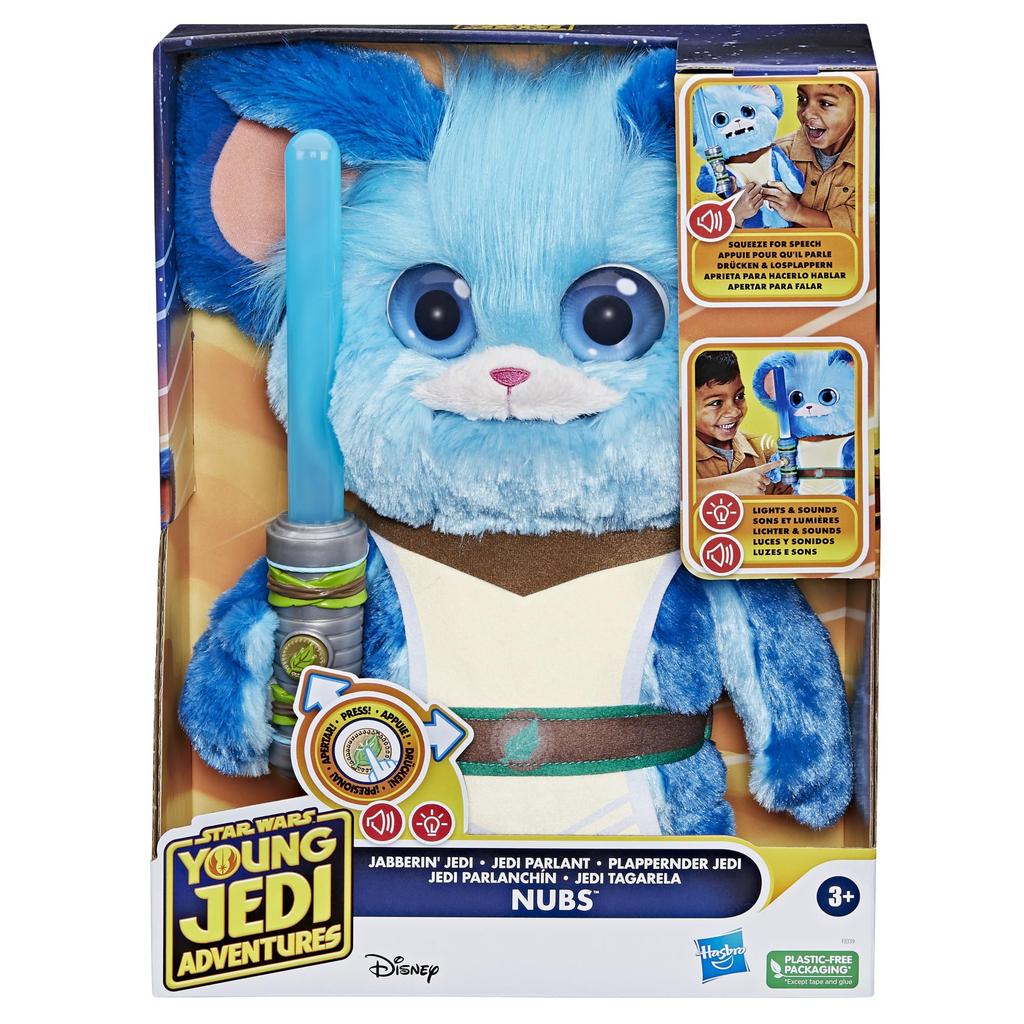 Star Wars Young Jedi Adventures Javelin Jedi Nab Electronic Plush Light & Sound Toy Preschool Toys for 3 Year Old Boys & Girls