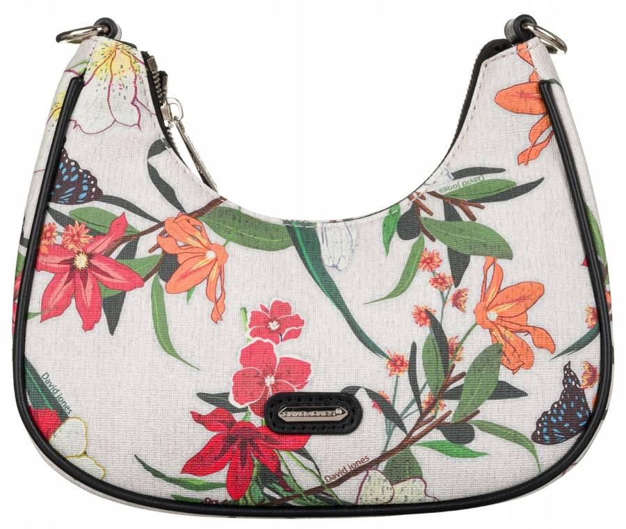 Women's floral eco-leather messenger bag - David Jones