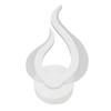 LED Wall Light Flame Shaped Simple Design Acrylic Aluminum Alloy Wall Sconce for Study Corridor
