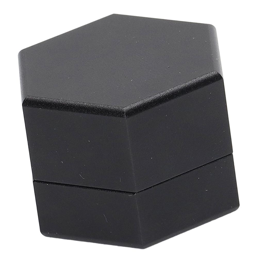 Mini Portable Billiard Chalk Case Hexagonal Pool Cue Chalk Box Holder Billiard Accessories Black