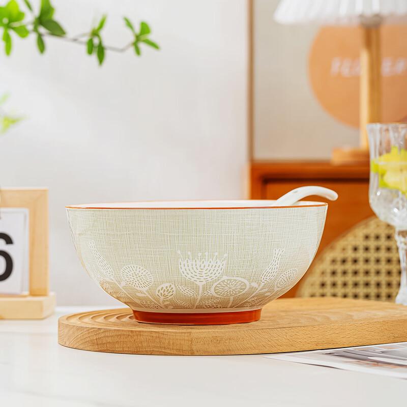 Керамическая большая миска для супа и рамена Jingdezhen, 8 дюймов