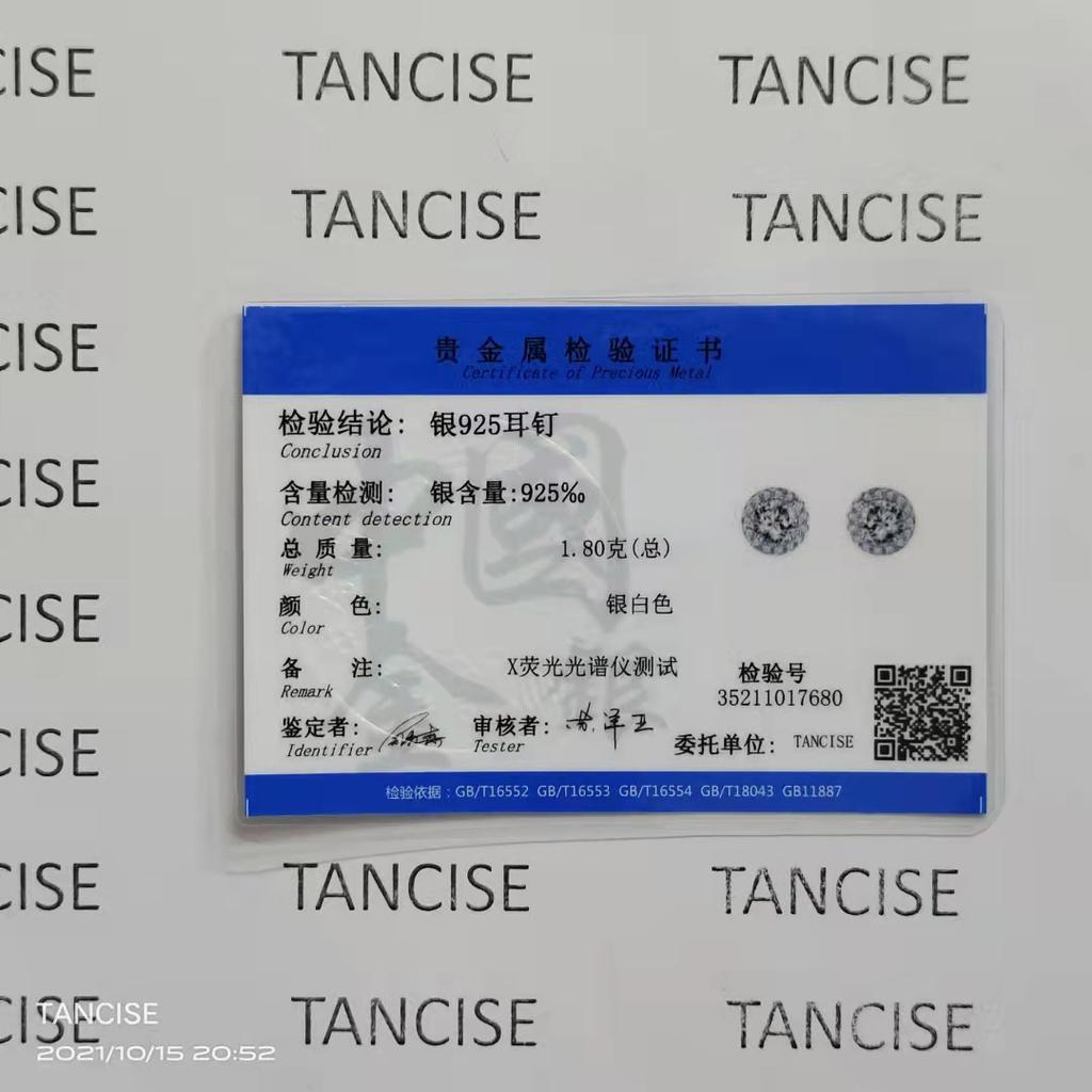 Tancise 925 Sterling Silver Zircon Earrings Drop Earrings For Women Wedding Party Gifts