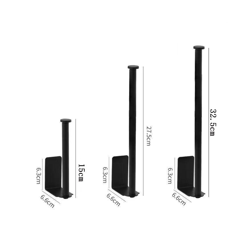 Stainless Steel Punch-Free Paper Towel & Toilet Roll Holder for Kitchen and Bathroom