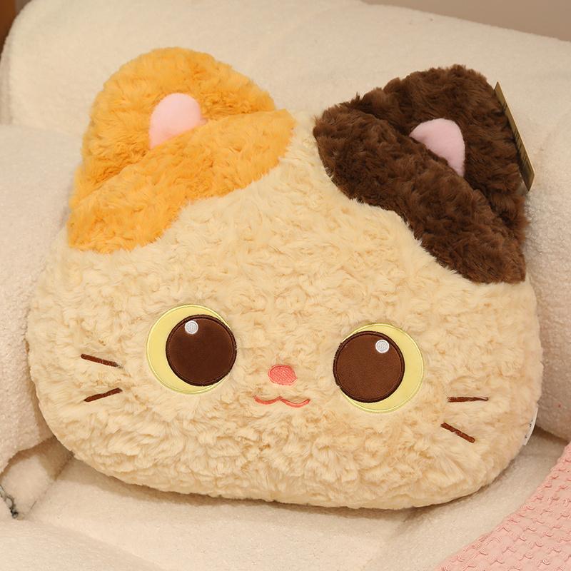 Кавайная черная кошка, плюшевая подушка, мягкая набивная игрушка-кошка, декор для дома, подарок на день рождения для детей и девочек