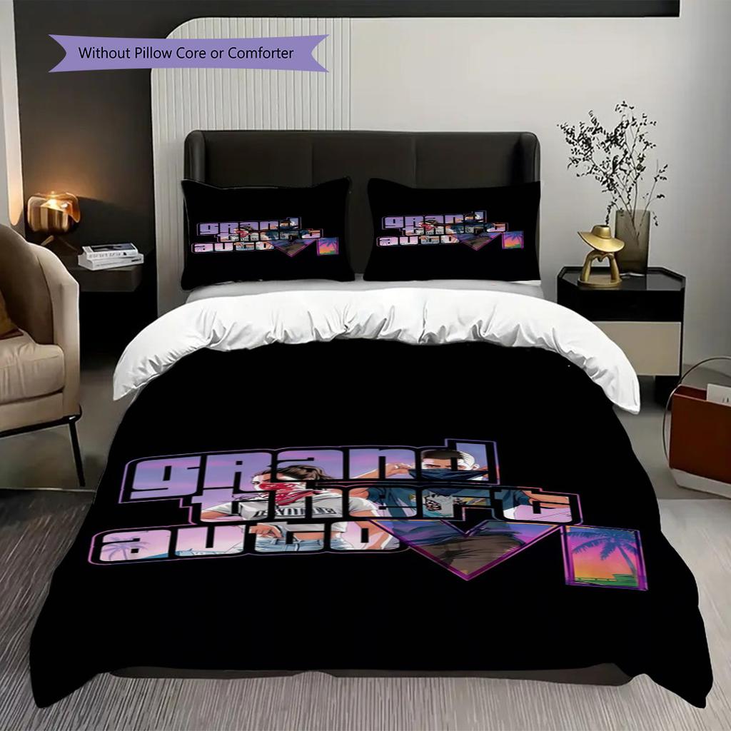 Gta V Urban Adventure Threepiece Set 1 Duvet Cover 2 Pillowcase Without Core Christmas Birthday Gift Bedding Set Duvet Cover And Pillowcase