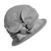 Wool Warm Hat Vintage Elegant Flowers Decoration Fashion Girl's Cap
