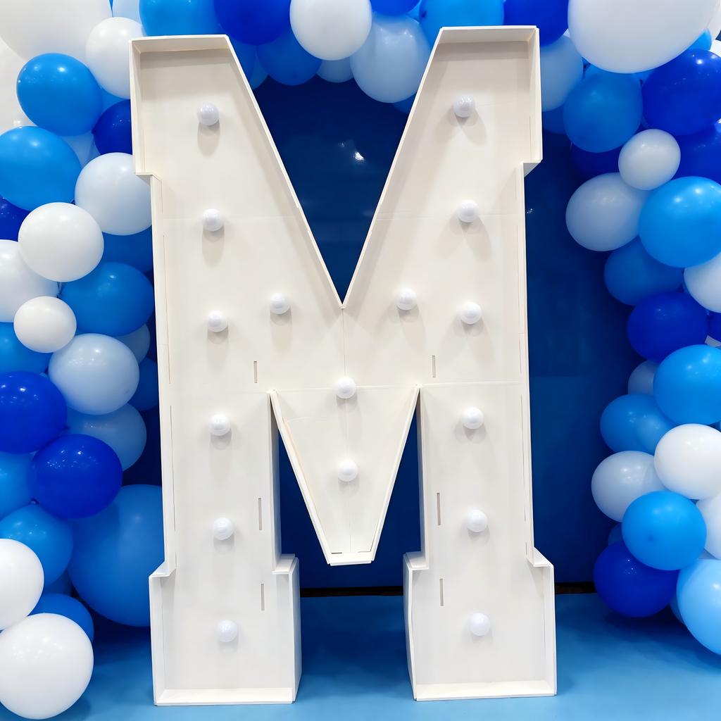 С светодиодной подсветкой Cool White, Letter KT Board 4 фута/120 см – Фон для свадьбы, дня рождения, Декор, Декор для выпускного вечера – Световой знак-вывеска