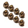 200 Sets Monk Rivet with Pull Rings 8mm High Gloss Exquisite Workmanship Leather Rivets for DIY