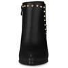 Allegra K Chelsea Ankle Boots with Rivets, Pointed Toe, Stiletto Heels, Women's, Black, Size 26.0 Cm