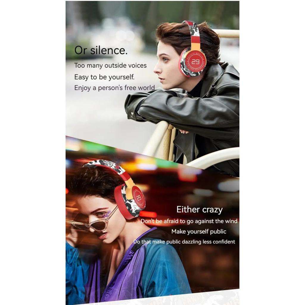 НОВЫЕ беспроводные наушники Graffiti Bluetooth 5.1 с глубокими басами и шумоподавлением, стереогарнитуры HiFi с микрофоном HD