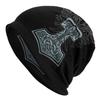 Thors Rage Viking Hammer Unisex Women Beanies Outdoor Ski Cap Double Layer Fabric Bonnet Hat