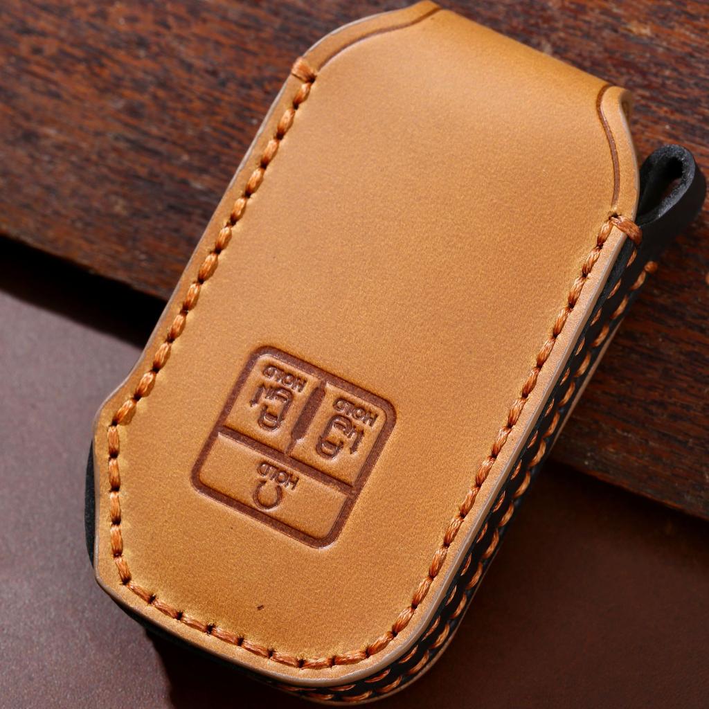 Кожаный чехол для ключей от машины, брелок, аксессуары для Kia 7 Button K5 Sorento Sportage R Stinger Carnival EX SX Fiesta, держатель для ключей