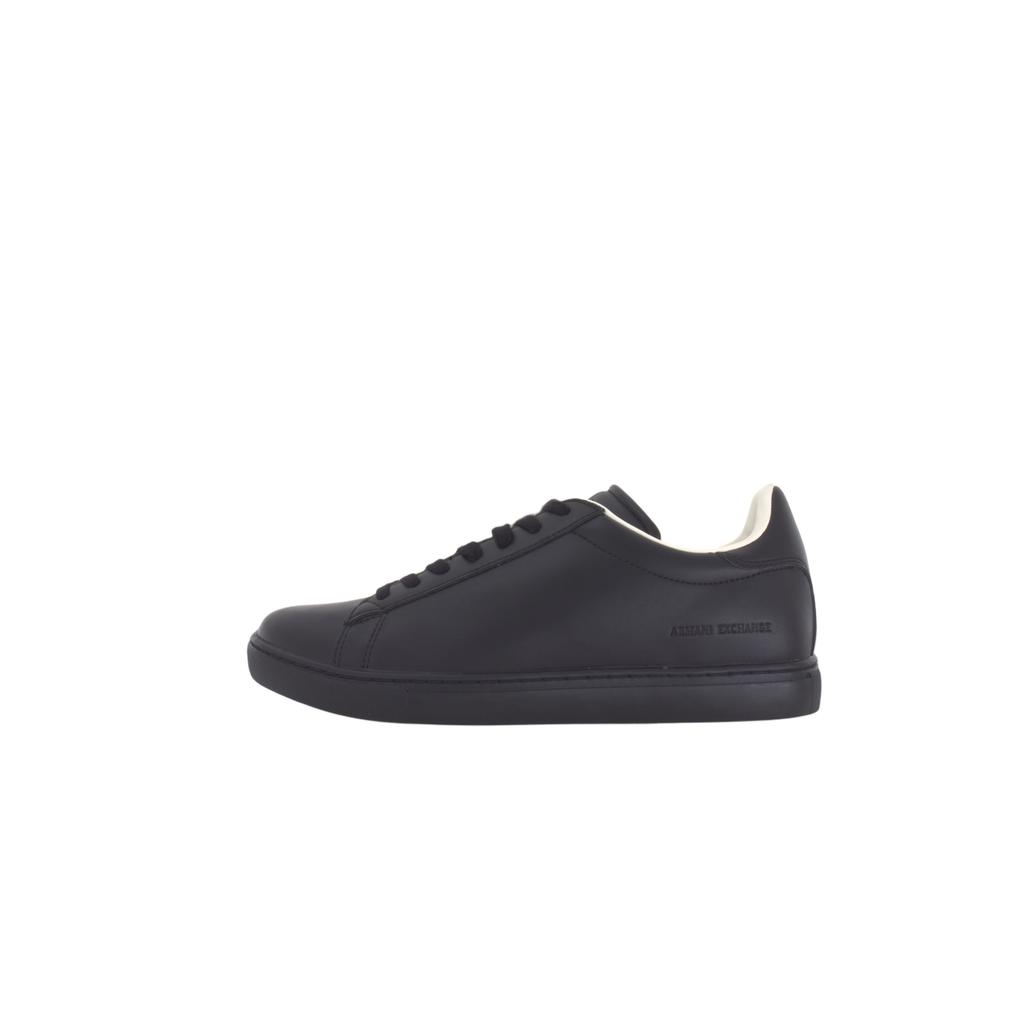 Armani Exchange Кожаные спортивные низкие кроссовки Мужские кроссовки Черный XUX001XV0931K001