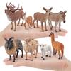 Фигурка животного Симуляция Осла Альпаки Красного Оленя Овцы Модель животного Игрушки Настольное украшение Подарок для дома
