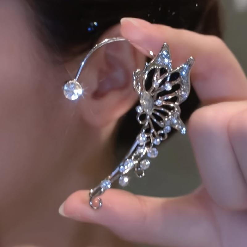 Женские модные серьги-бабочки Zicron без проколотой пригодной для носки серьги-эльфа