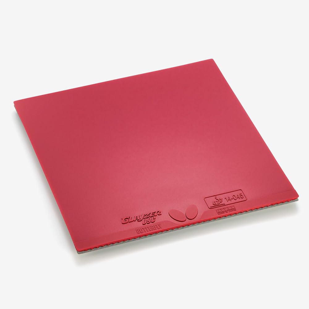Butterfly настольный теннис Сделано в Японии Rubber Glazer 09C Мягкая задняя часть Клейкая Высокое натяжение Красный Толщина 06110 (006)