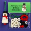 Diy Christmas Button Ornament Button Snowman Xmas Tree Decoration Kit