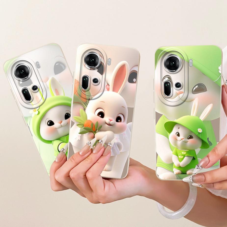Чехол для Oppo Reno 11 5G Reno 11F CPH2603 Милый Кот Утка Мультяшная Обложка Мягкий Силиконовый Чехол Для Oppo Reno 11 Pro Reno11 F 5G Fundas