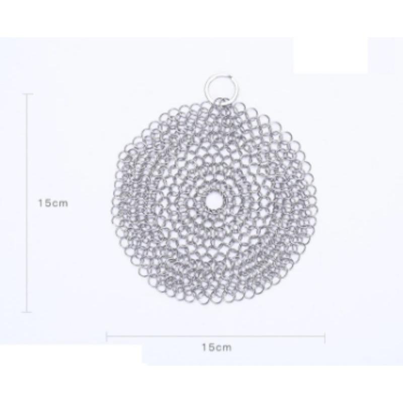 6x6 Inch Metal Ring Mesh Cleaning Ball with free Hanging Hook