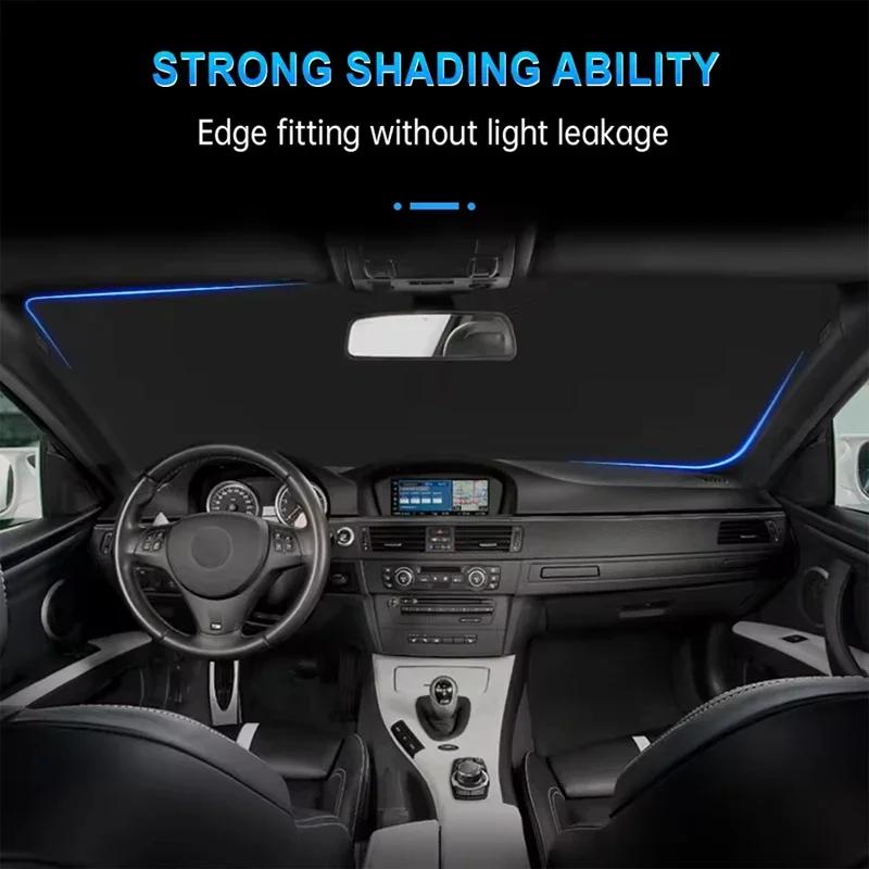 Car Windshield Sun Shade UV Reflective Sun Visor Protection Cover For Fiat 500 500C 500E 312 2007-2026