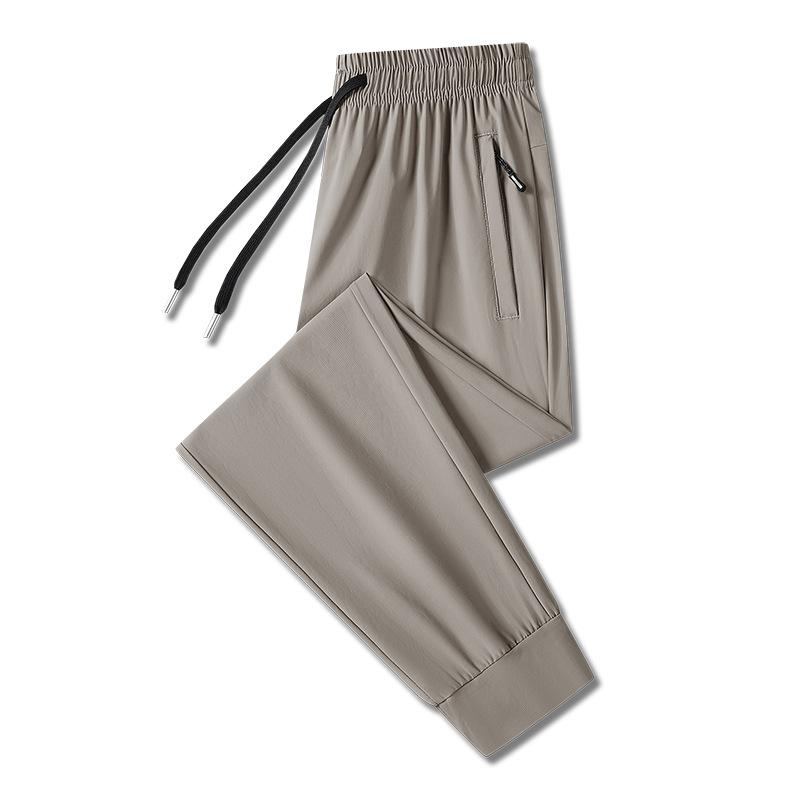 Quick Drying Ice Silk Pants for Men, Summer Thin Casual Pants for Men, Men's Pants Jogger Pants