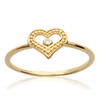 Gold Plated Ring 'Love' White Gold - 9x8 Mm