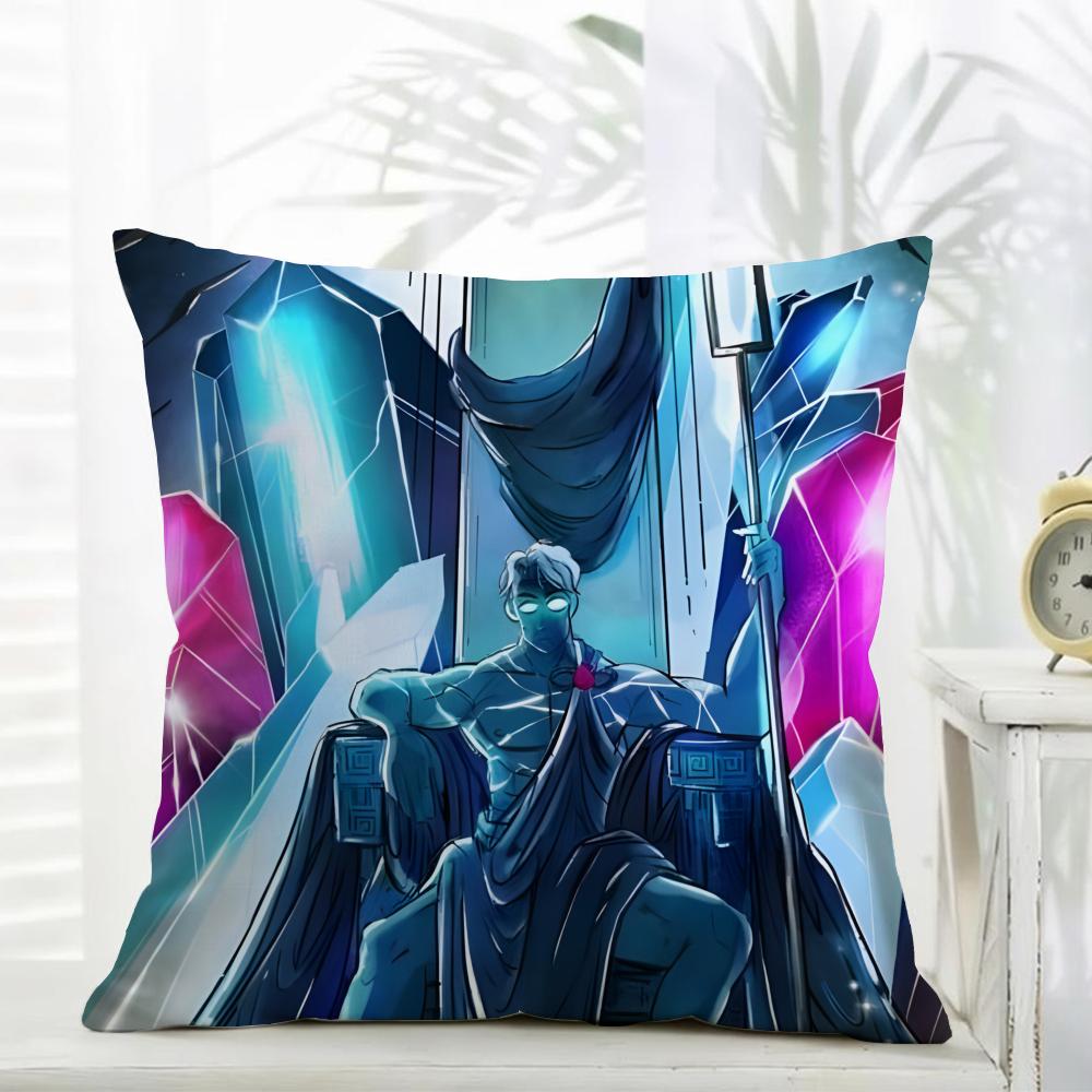 LLore Olympus Pillow Webtoon Peripheral Cushion Cover Daily Washable Linen Pillowcase Soft for Sofa Bed Home Room Decor