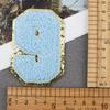 Mixed Color English Alphabet Embroidery Cloth Sticker Digital Towel Embroidery Computer Embroidery Stamp Clothes Smiley Face Patch Sticker