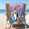 proof beach towel with a Asterix the Gaul pattern - soft,absorbent,quick-drying,machine washable - perfect for swimming,camping,bathing