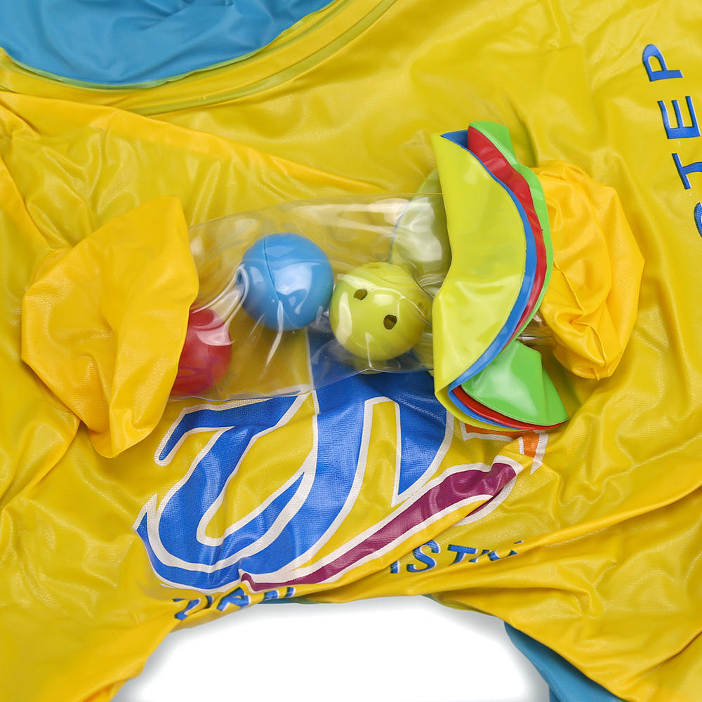 Портативный детский бассейн поплавок на шею с солнцезащитным козырьком портативный круг для плавания для мам и детей надувное безопасное кольцо для плавания поплавок